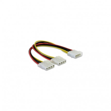 DeLOCK Y-Cable Power > 2x 4pin Molex 0.11 m