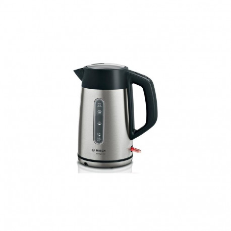 Bosch TWK4P440 electric kettle 1.7 L 2400 W Black, Stainless steel