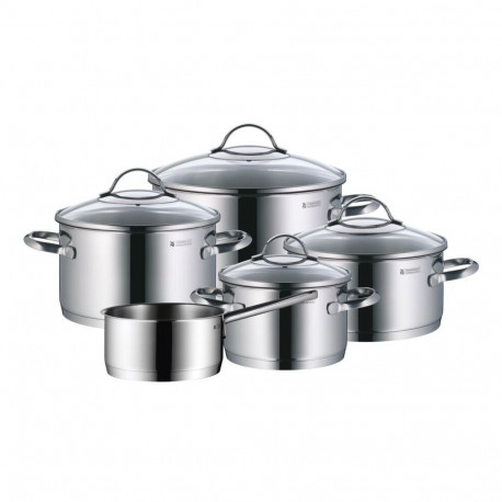 "WMF Provence Plus Topf-Set Bratentopf (2,5l), Fleischtöpfe(1,9l), (3,3l), (5,7l), Stielkasserolle (