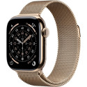 "Apple Watch S11 Titan Gold Cellular 42mm (Milanaise Armband gold)"