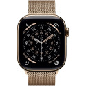 "Apple Watch S11 Titan Gold Cellular 42mm (Milanaise Armband gold)"