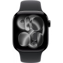 "Apple Watch S11 Aluminium 42mm Diamantschwarz (Sportarmband schwarz) M/L"