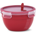 "Emsa Mikrowellendose Clip & Micro N10605 Mikrowellenventil Rot/ Transparent"