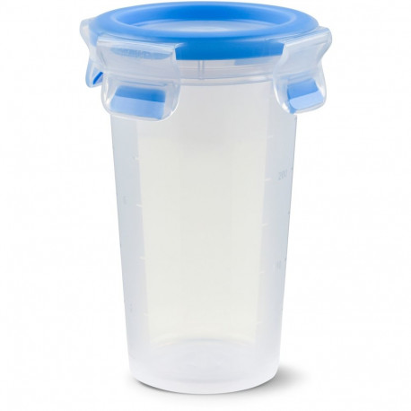 "Emsa 508551 Runde Frischhaltedose mit Deckel. 0.35 Liter. Transparent/Blau"