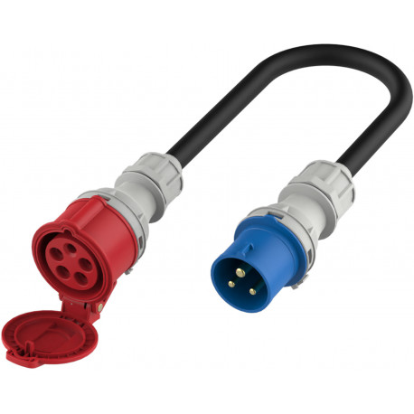 Platinet elektriauto adapter CEE 16A (F) - CEE 16A (M) (EV_A11C35MC)