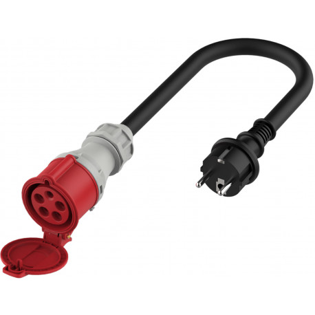 Platinet elektriauto adapter CEE 32A (F) - Schuko 16A (M) (EV_A22C35S)