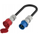 Platinet elektriauto adapter CEE 32A (M) - CEE 32A (F) 22kW (EV_A22C35MC)