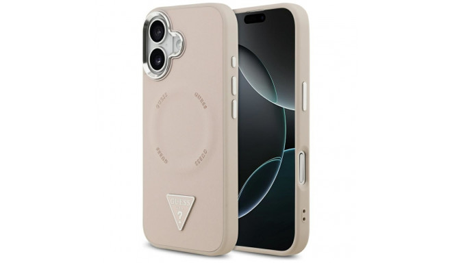 Guess Triangle Logo MagSafe Case for iPhone 17 Pink