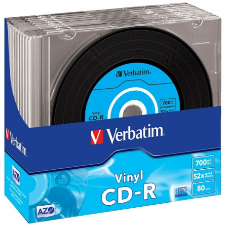 CD-R Verbatim DATA VINYL 700MB SLIM 10tk 43426