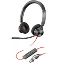 HP Poly Blackwire 3320 Stereo Microsoft Teams Certified USB-C Headset +USB-C/A Adapter (214012-01)