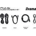 61cm/24" (2560x1440) Iiyama ProLite XUB2492QSU-B1 16:9 WQHD IPS 0,5 ms 100 Hz HDMI DP USB kõlar pivo