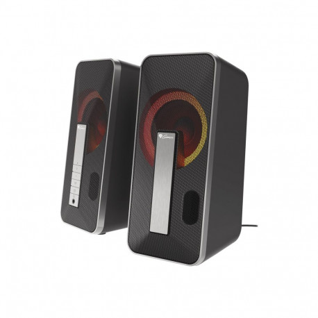 Genesis | Computer Speaker | Helium 100BT RGB | Bluetooth | Silver/Black | Gaming Speakers | Wireles