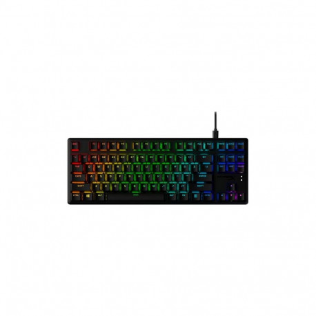 HyperX mehaaniline klaviatuur Alloy Origins PBT HX Blue klõbisev US, must