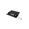 Fiber Optic Distribution Box 12XSC simplex/12XLC duplex rack 19 1U black + accessories