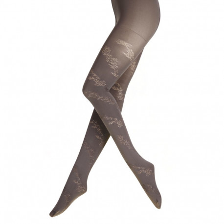 SOKISAHTEL EDITH lillemustrilised hallid sukkpüksid 442