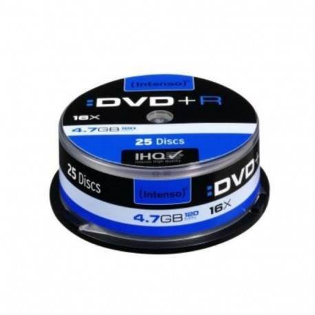 Intenso DVD+R 4.7GB 16x 25tk tornis (4111154)