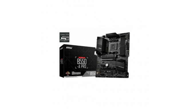 Motherboard MSI B550-A Pro ATX AM4 AMD AM4 AMD AMD B550