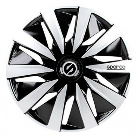 Ilukilbid Sparco SPC1491BKSV Hõbedane Must 14" Must/Hõbedane