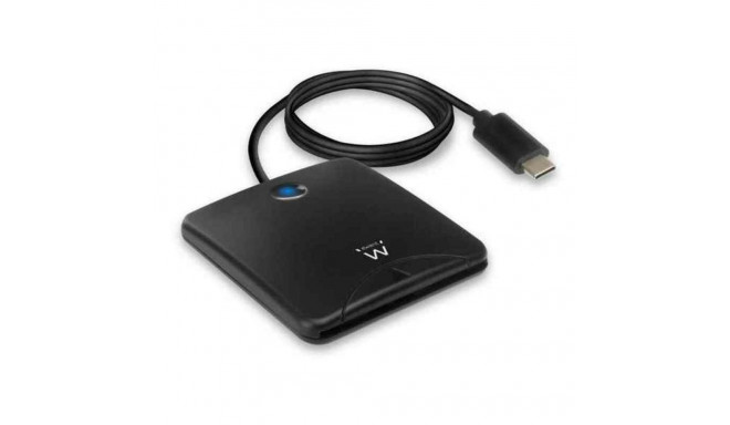 Smart Card Reader Ewent EW1055 USB C 1 m DNIe Black
