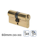 Kõvakübar EDM 85162 Kuldne Messing Pikk kaameralukk 60 x 30 x 17 mm