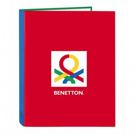Ring binder Benetton Pop Grey 26,5 x 33 x 4 cm