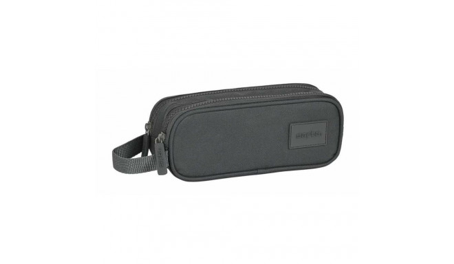 Double Carry-all Safta Basic Grey 21 x 8 x 6 cm