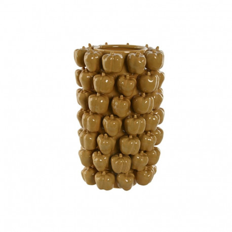 Vaas Home ESPRIT Kollane Sinep Keraamiline Keraamika Troopiline 25 x 25 x 38 cm