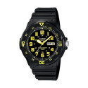 Meeste Kell Casio DIVER 100M Kollane Must (Ø 44,5 mm)