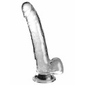 Realistlik dildo Pipedream - King Cock Läbipaistev Realistlik dildo Pipedream - King Cock Läbipaistev