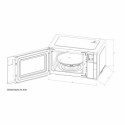 Microwave Continental Edison CEMO23B Black noir 1280 W 23 L Microwave Continental Edison CEMO23B Black noir 1280 W 23 L