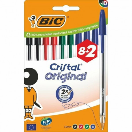 Biro pastapliiatsite komplekt Bic Cristal Original 516355