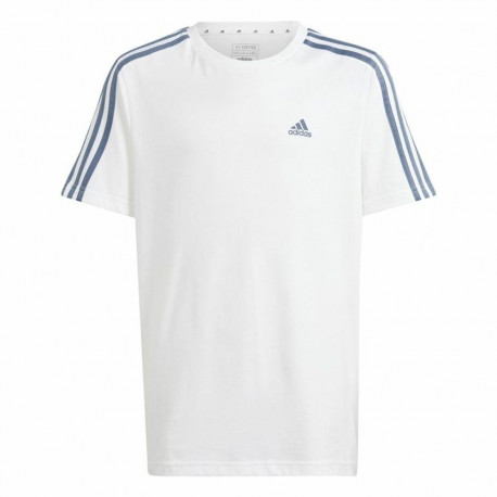 Child's Short Sleeve T-Shirt Adidas Essentials White - 13-14 Years