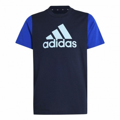 Lühikeste varrukatega T-särk, laste Adidas Essentials Sinine - 7-8 aastat