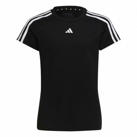 Lühikeste varrukatega T-särk, naiste Adidas Training Essentials Must - 7-8 aastat