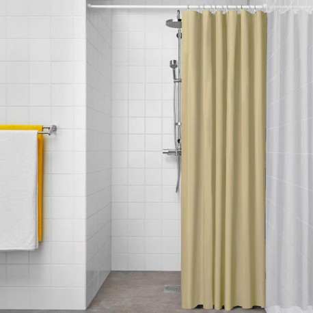 Duššikardin Exma Beež PVC 180 x 180 cm