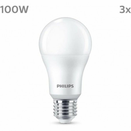 LED-lamp Philips A67 Valge E 100 W E27 3 Ühikut (4000 K)