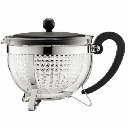 Teapot Bodum Black 1,3 ml Glass Plastic