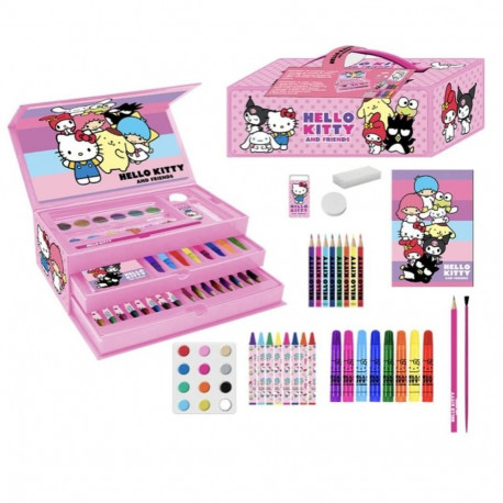 Joonistuskomplekt Hello Kitty Roosa