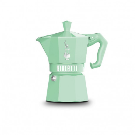 Italian Coffee Pot Bialetti MOKA EXCLUSIVE GREEN 3T Green Aluminium 3 Cups