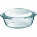 Casserole with lid Pyrex 1,4 L White Transparent