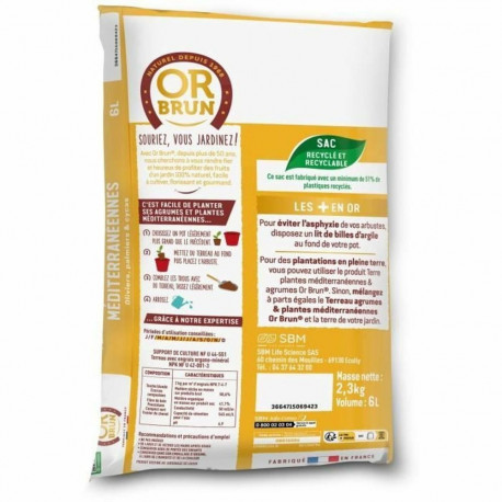 Potitaime kompost OR BRUN 6 L Tsitrus