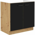 Valamumooduli kapp Must noir Mattmust 80 cm