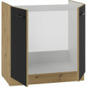 Valamumooduli kapp Must noir Mattmust 80 cm