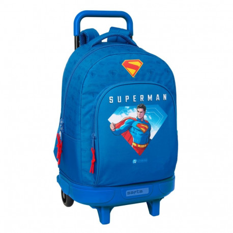 School Bag Superman Blue 33 x 45 x 22 cm
