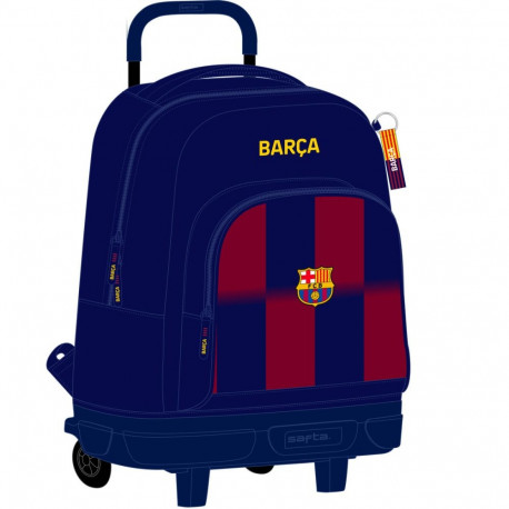 Kooliseljakott F.C. Barcelona Sinine Kastanpruun 33 x 45 x 22 cm