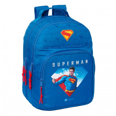 Kooliseljakott Superman Sinine 32 x 42 x 15 cm