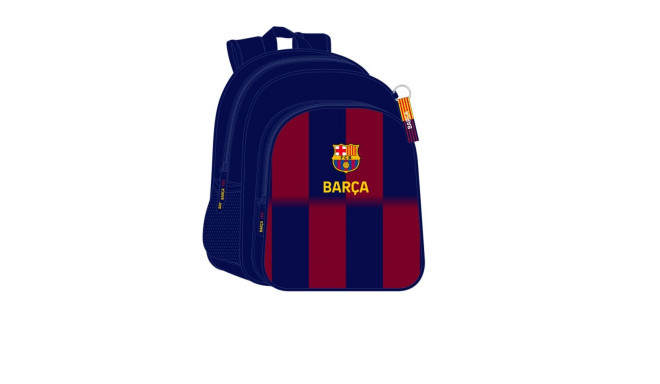 Kooliseljakott F.C. Barcelona Sinine Kastanpruun 32 x 38 x 12 cm
