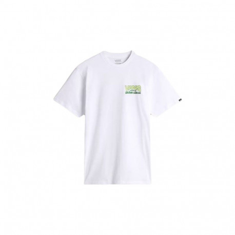 Men’s Short Sleeve T-Shirt Vans Shop Front SS White - XL