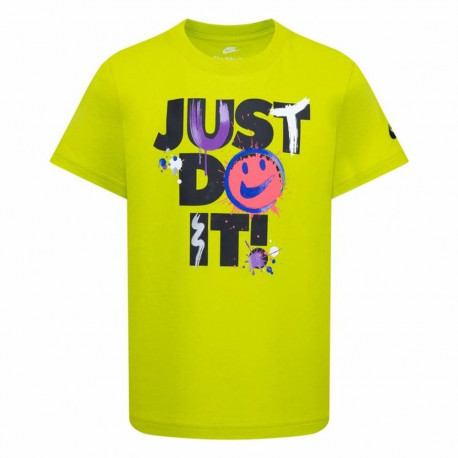 Child's Short Sleeve T-Shirt Nike Nkb Express Yourself Jdi Ss Yellow - 4-5 Years