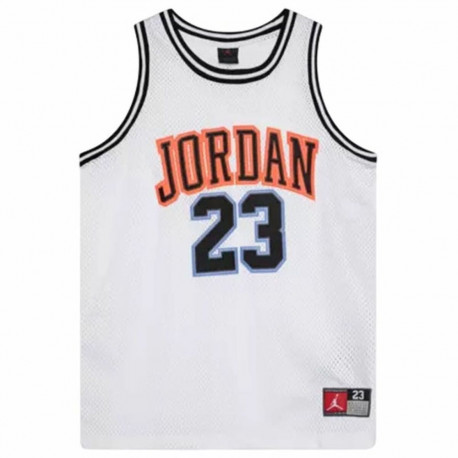Basketball shirt Jordan White - 8-10 Years